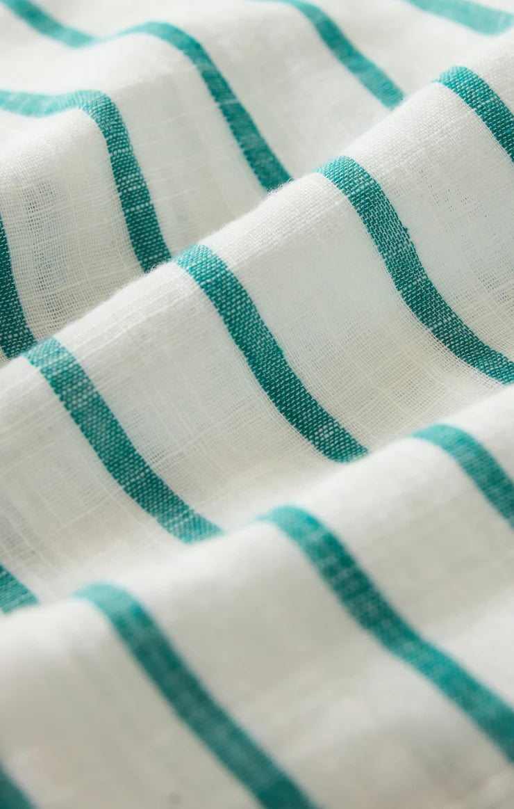 Saturdays Stripe Shirt - Rainforest | Z Supply