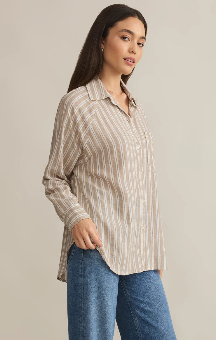 Perfect Linen Stripe Top | Z Supply