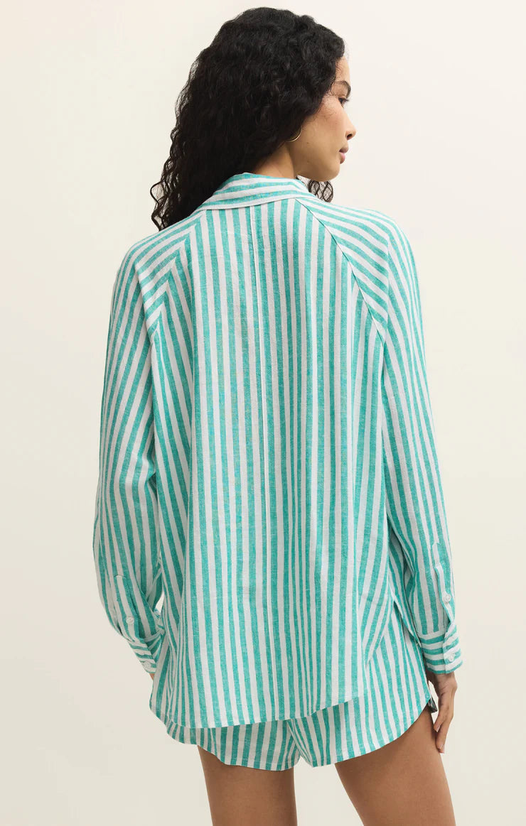 The Perfect Linen Striped Top - La Palma | Z Supply