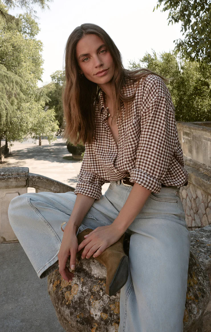River Plaid Button-Up - Chocolate Cherry | Z Supply