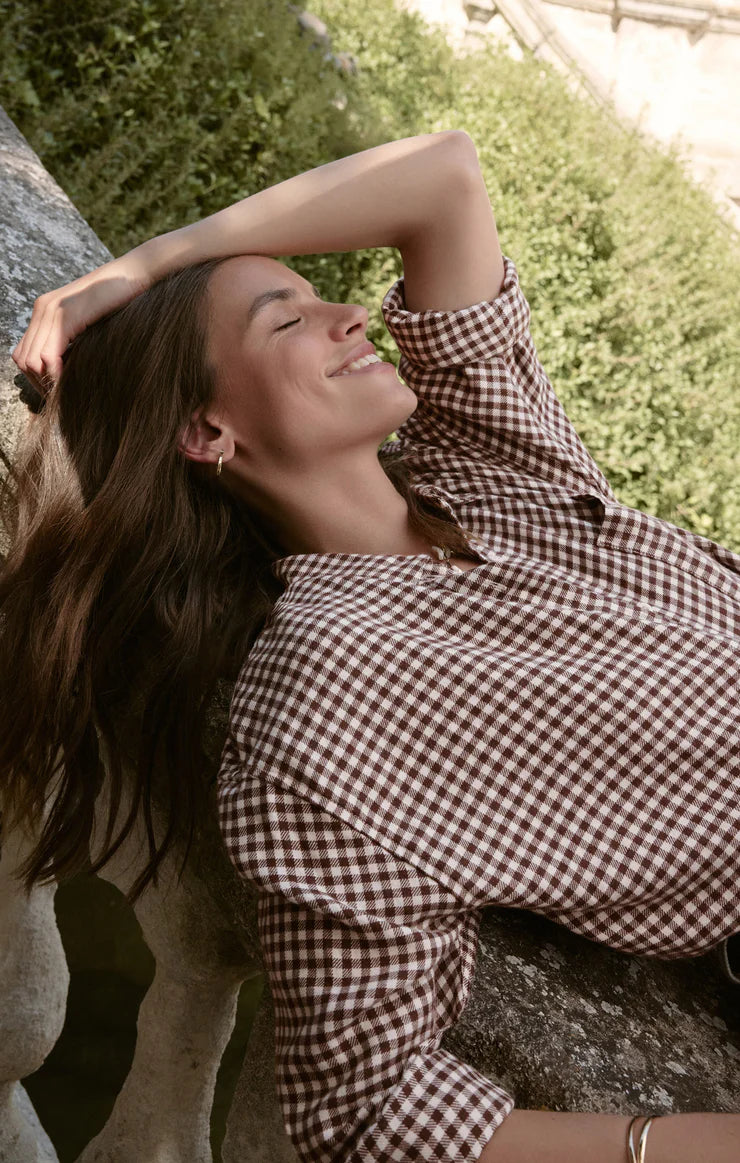 River Plaid Button-Up - Chocolate Cherry | Z Supply
