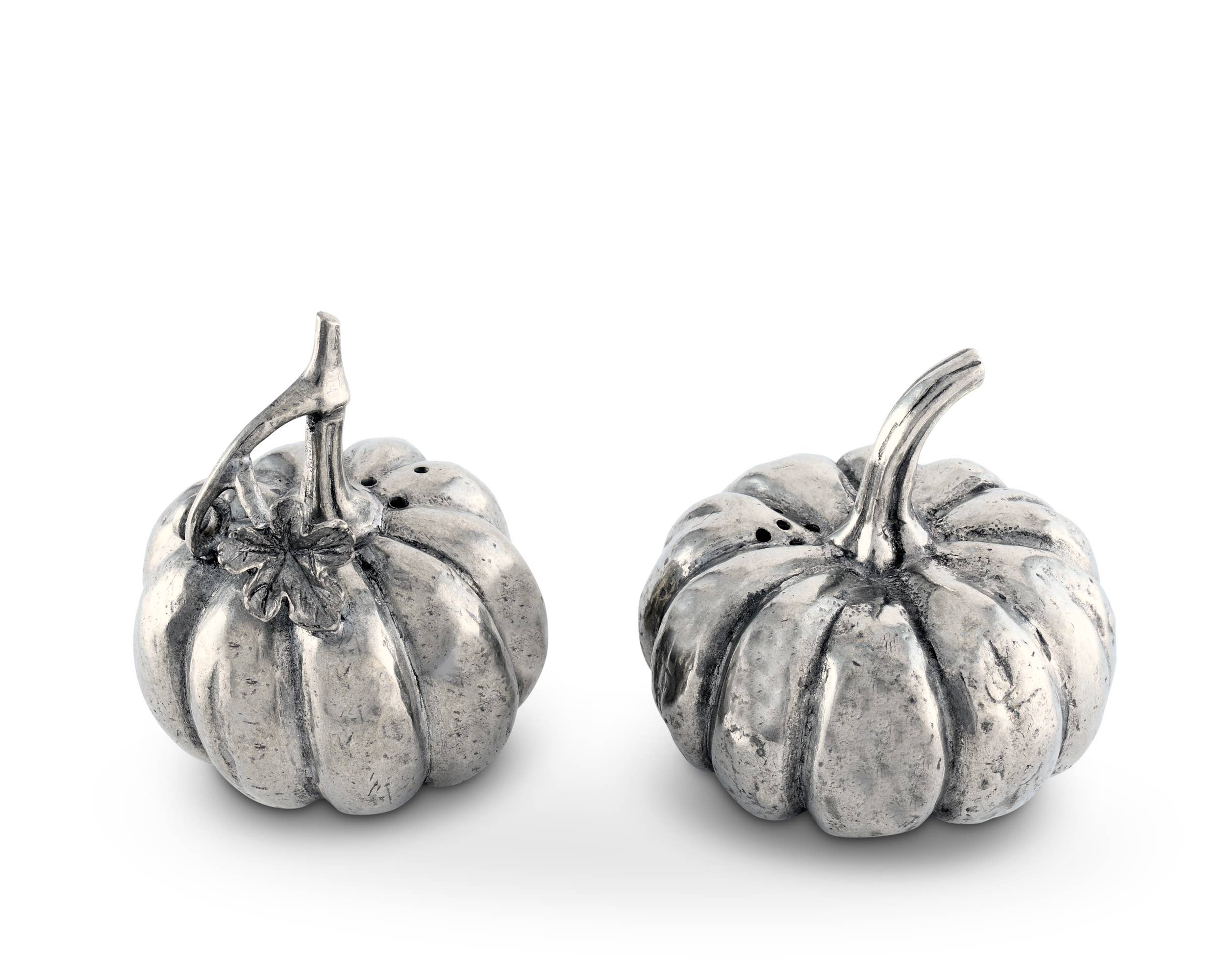 Pewter Pumpkin Salt & Pepper Set