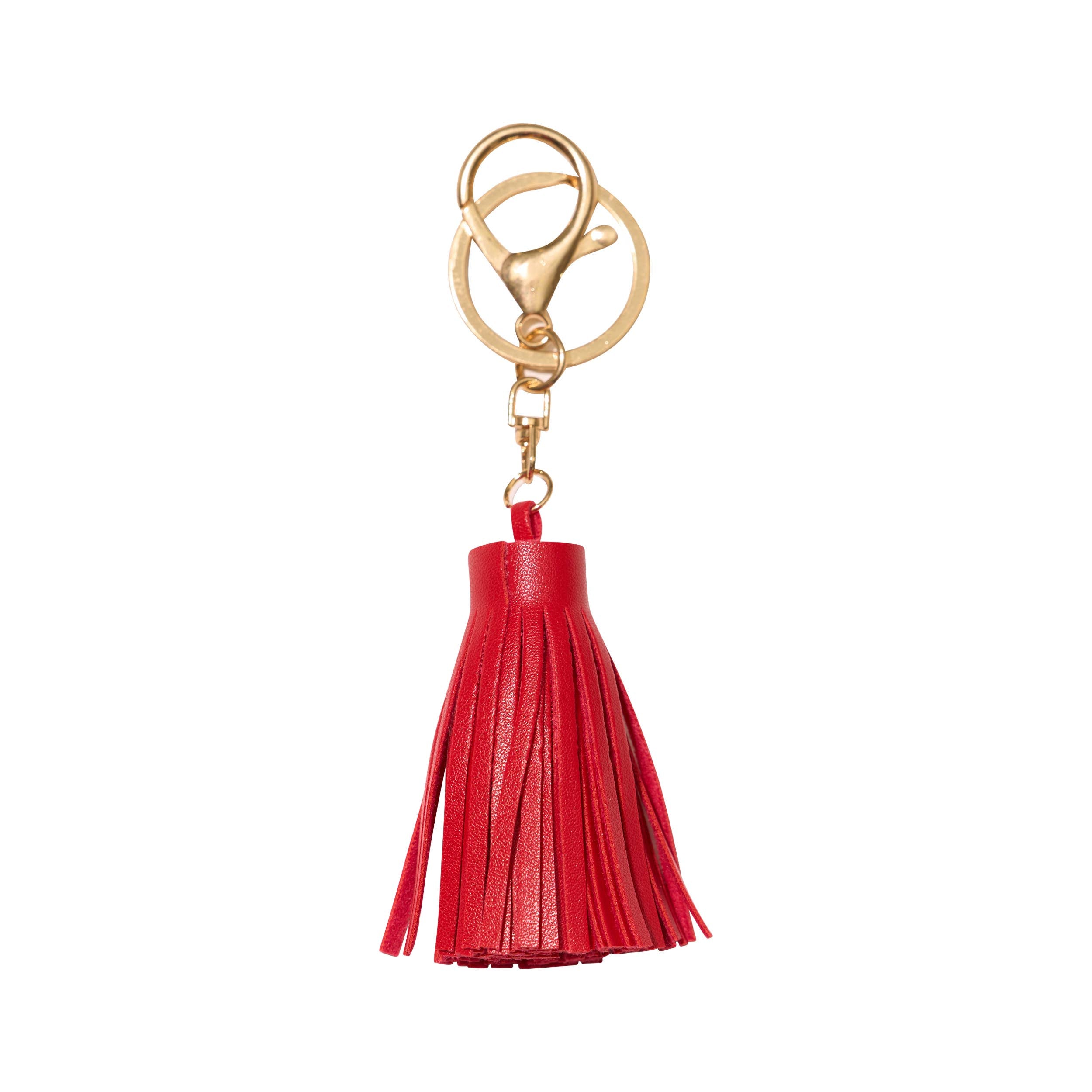 Faux Leather Tassel Bag Charms