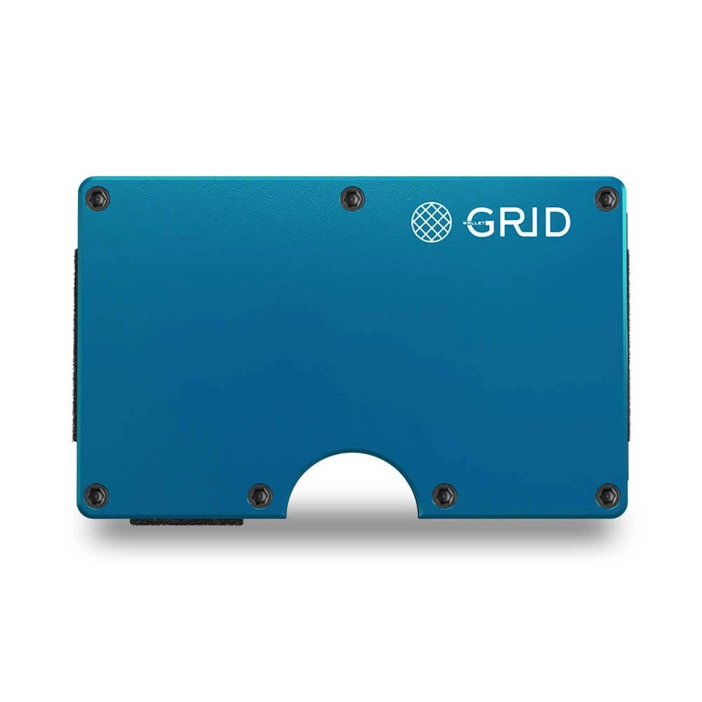 Blue Aluminum | Grid Wallet