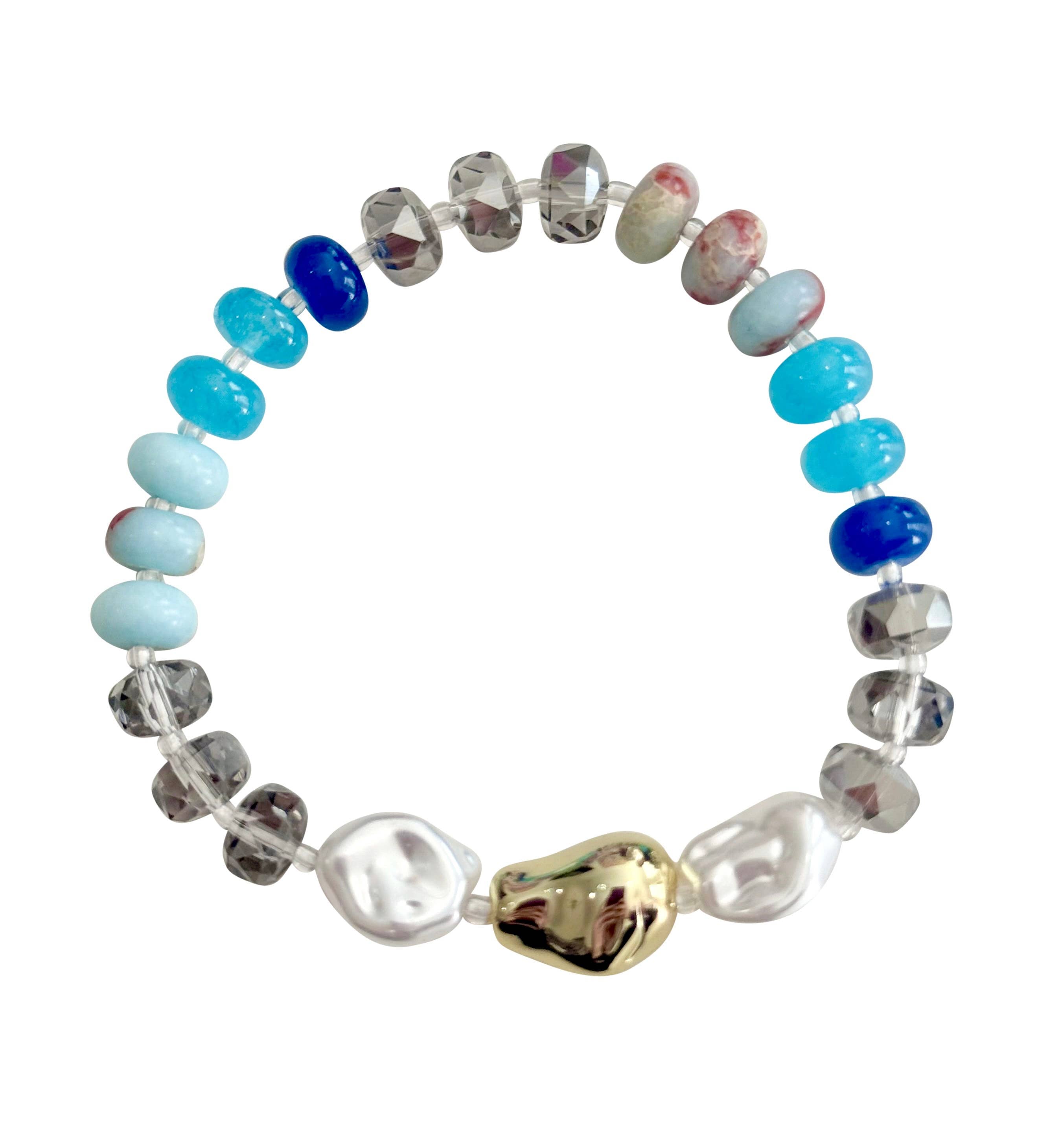 Toni Beaded Pearl Stretch Bracelet