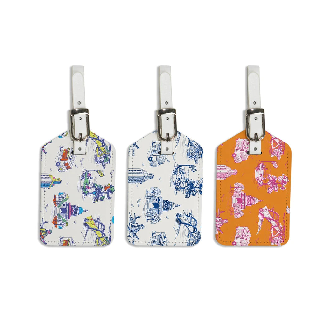 City Toile Luggage Tag | Katie Kime