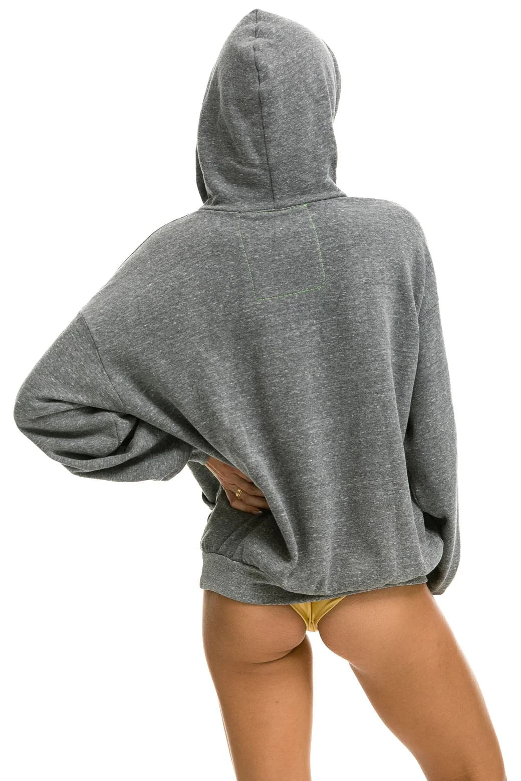 Logo Pullover Relaxed Hoodie - Heather Grey | Aviator Nation