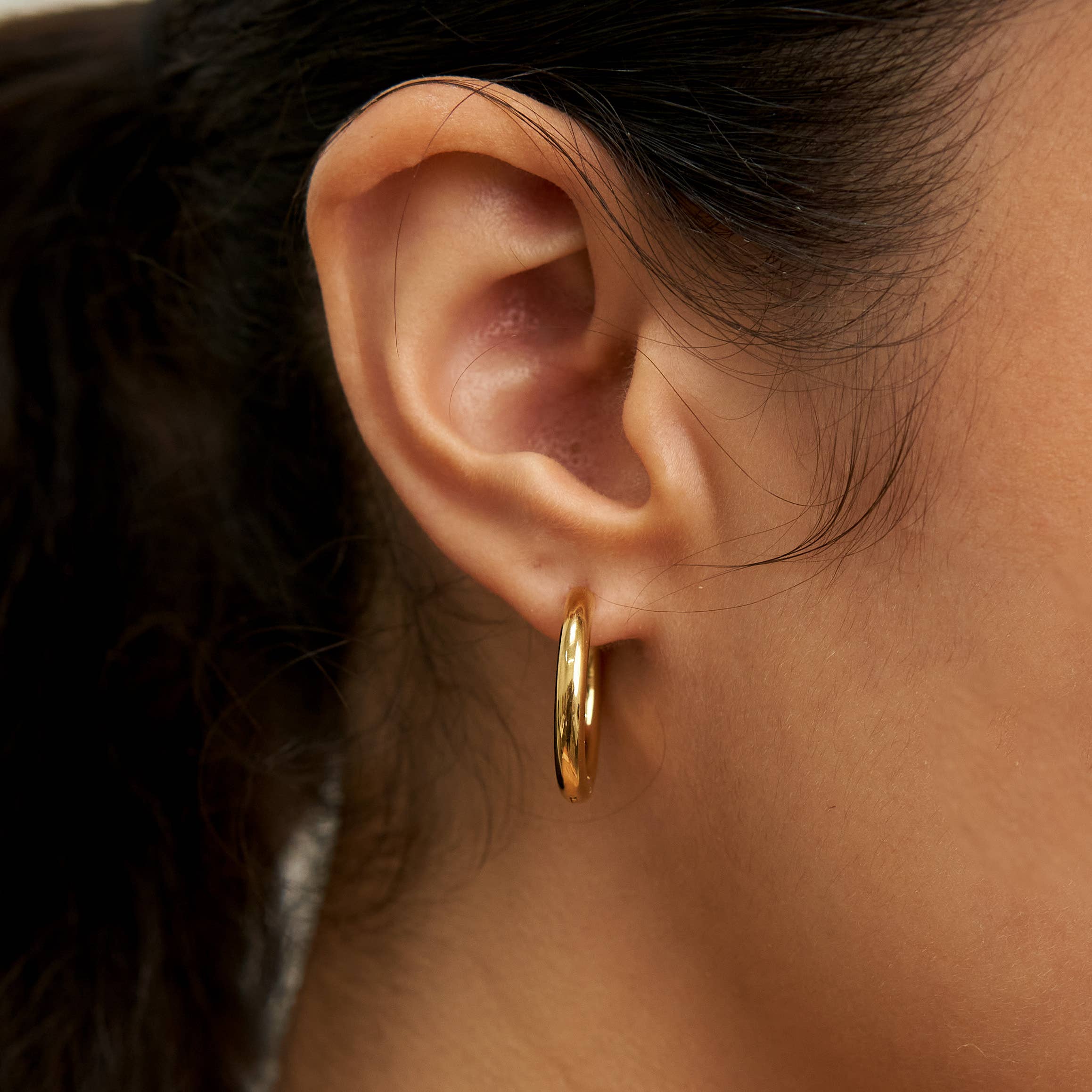 Gold Hoops Mini | Brenda Grands