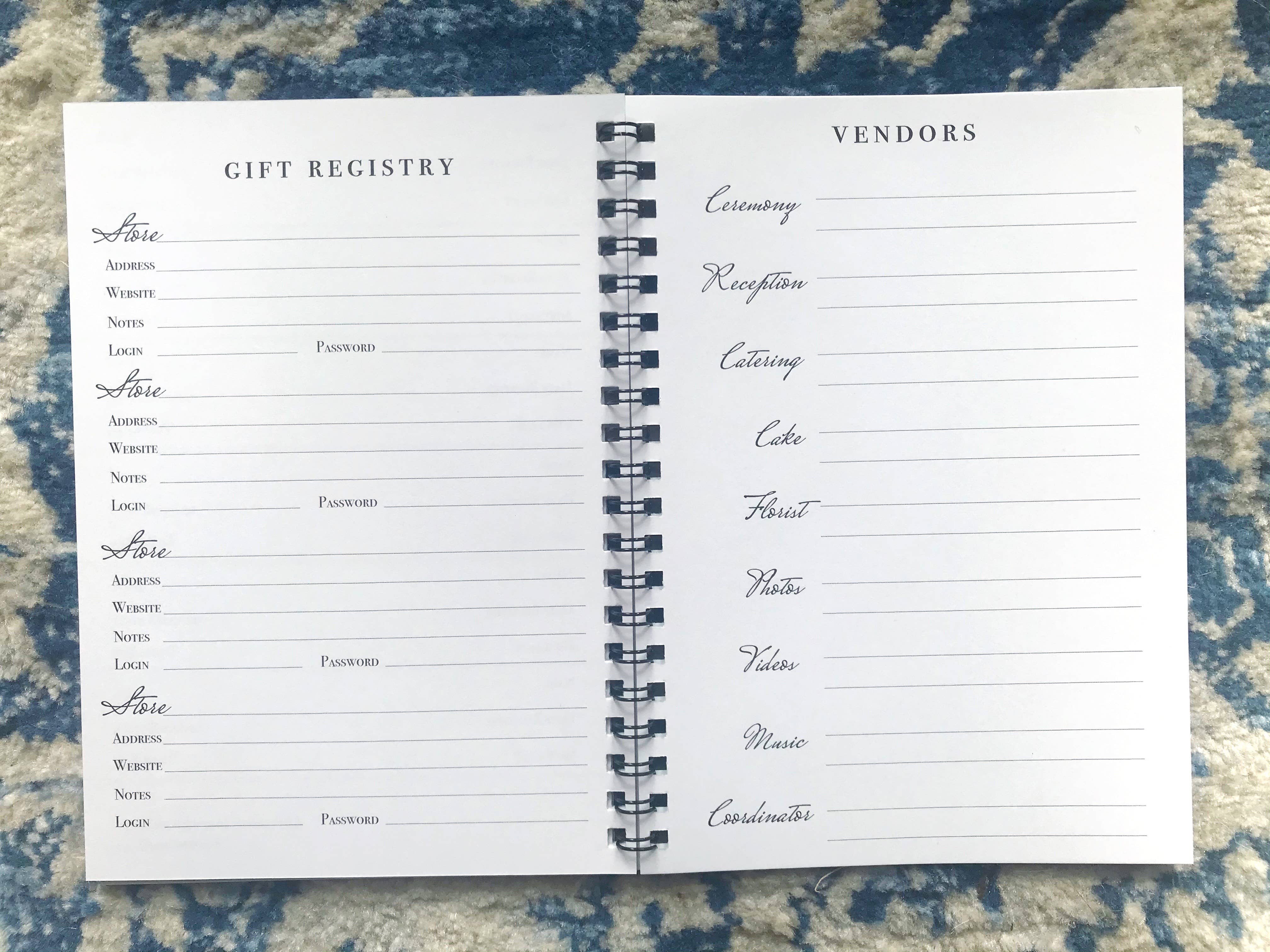 Little Blue Wedding Journal
