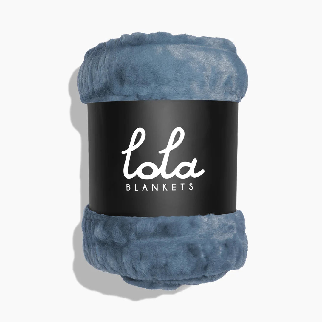 Slate Blue | Lola Blankets