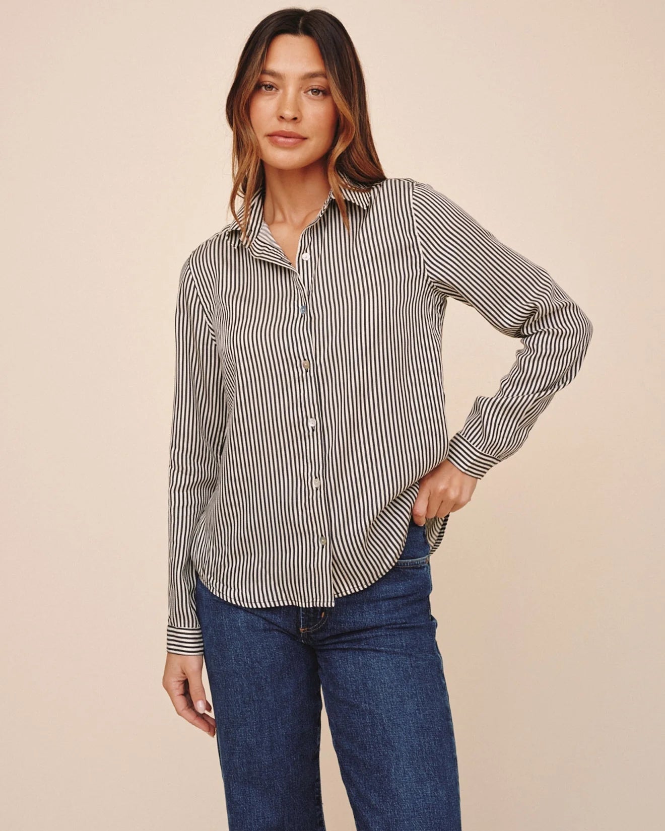 Button Down Shirt - Vintage Pinstripe | Bella Dahl
