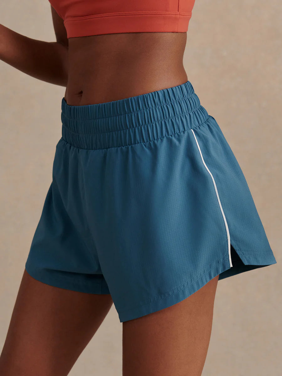 Kallin Piped Running Short (3") - Mallard Blue | Varley