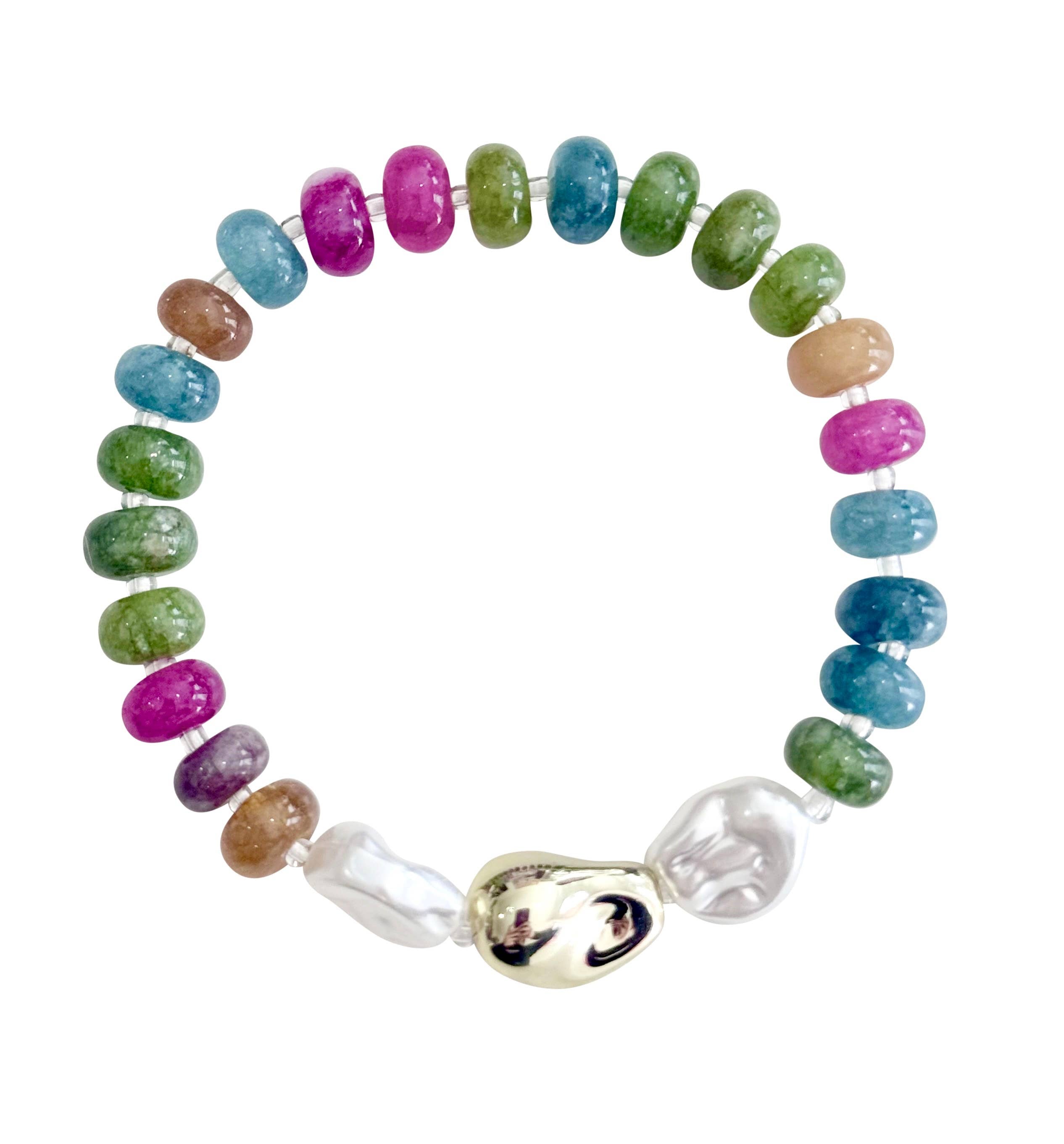 Toni Beaded Pearl Stretch Bracelet