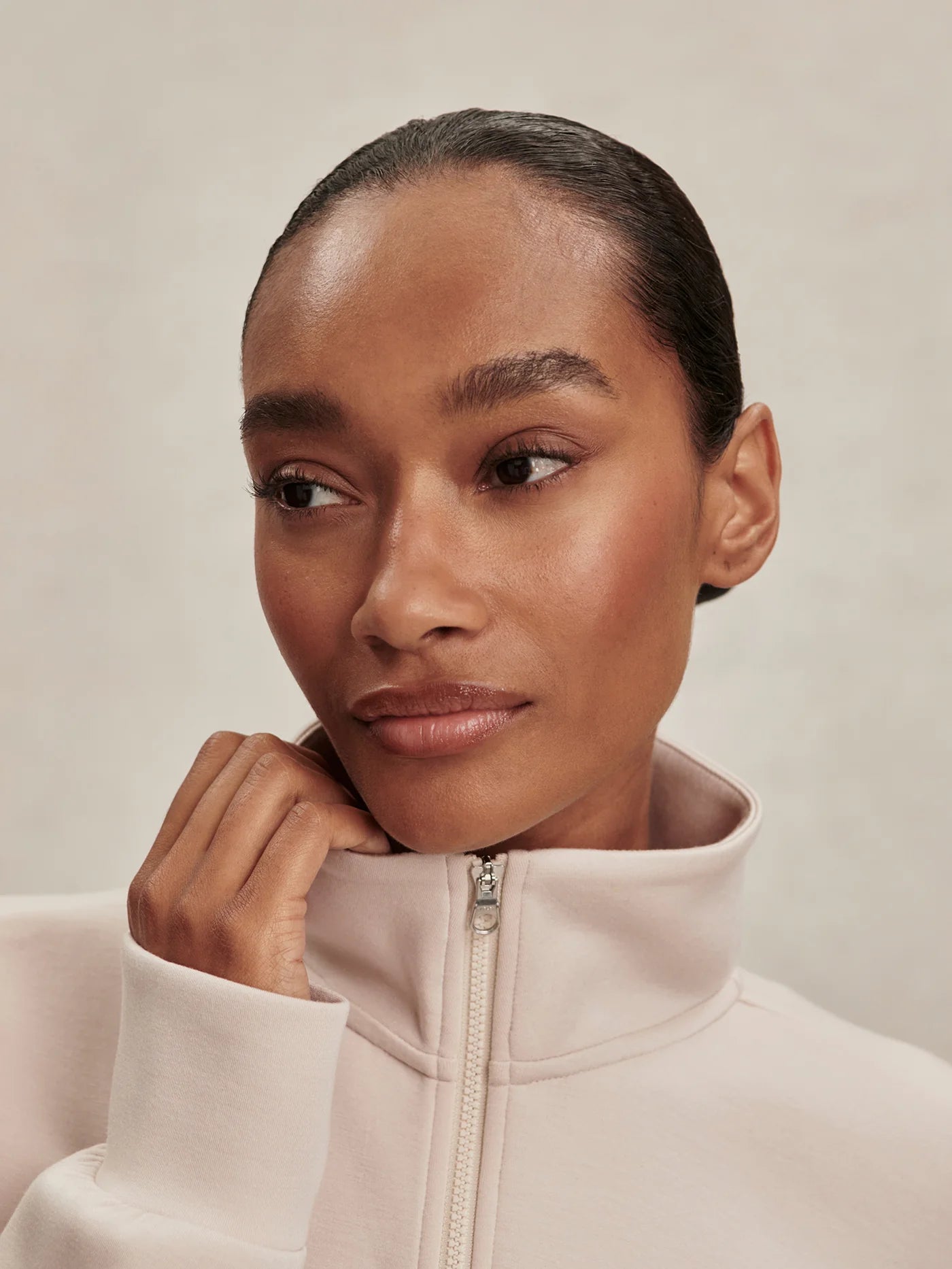 Sian Cropped Half Zip Midlayer - Silver Grey | Varley