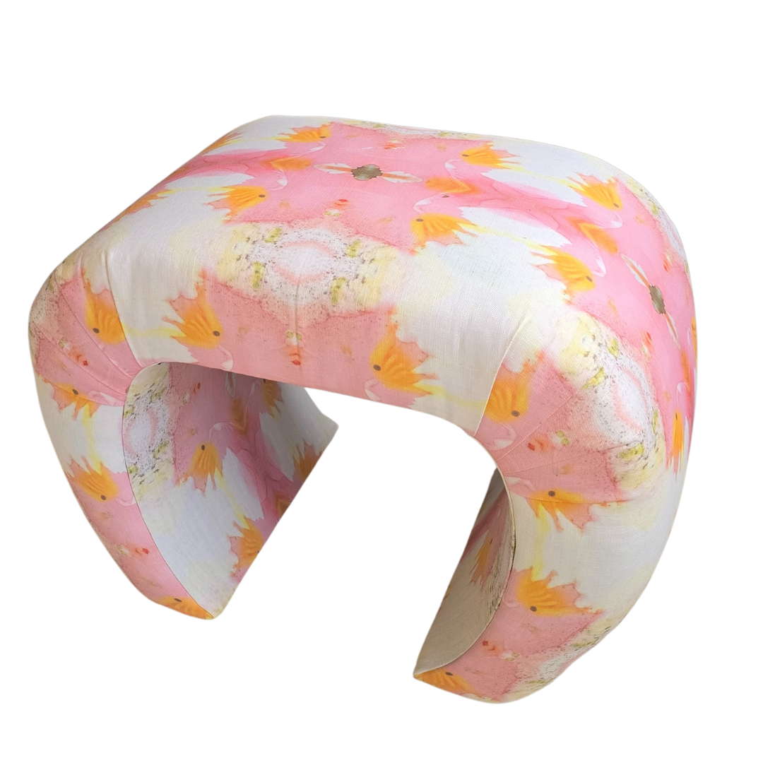 Dizzy Daisy Ottoman | Windy O'Connor Art & Home