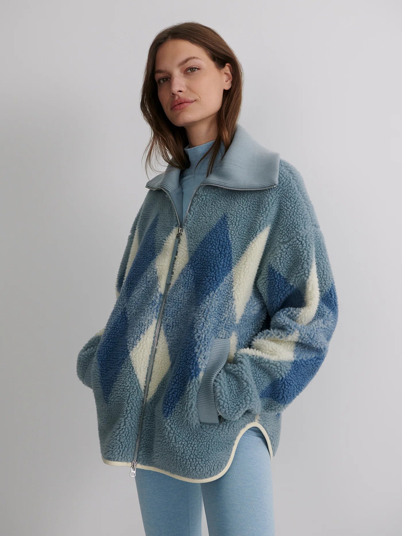 Franca Sherpa Jacket - Ashley Blue | Varley