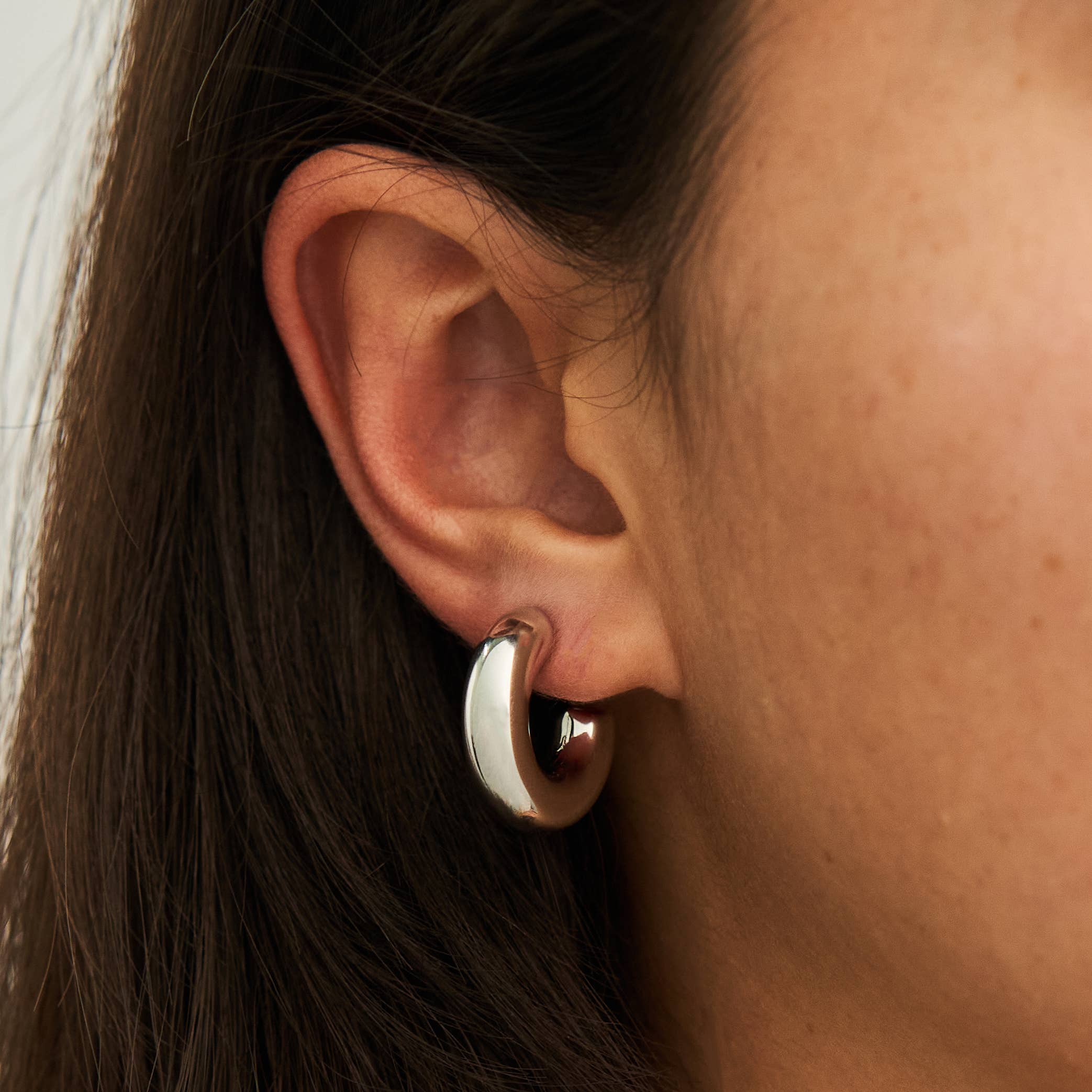 Silver Bubble Mini Hoops | Brenda Grands