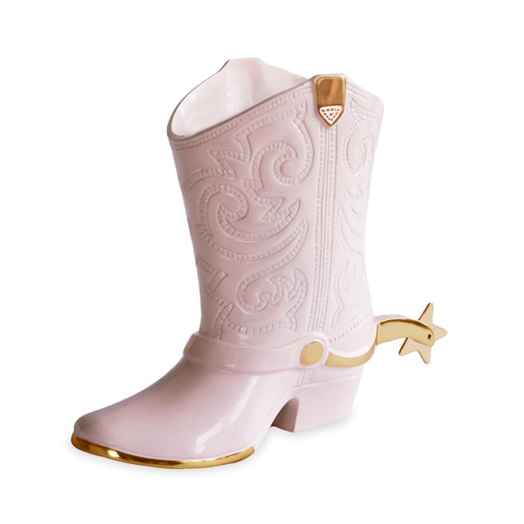 Western Cowboy Boot Wine Bucket/Vase - Camellia | Beatriz Ball