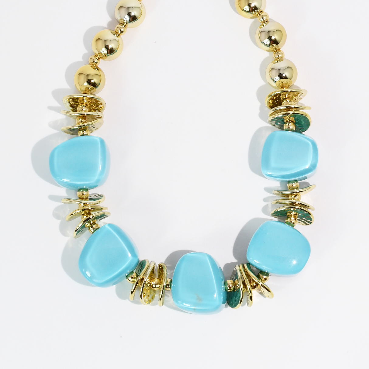 Radiant Loop Turquoise Necklace