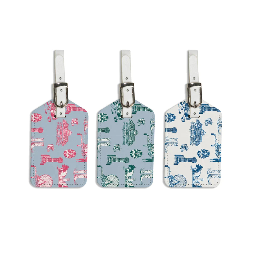 City Toile Luggage Tag | Katie Kime