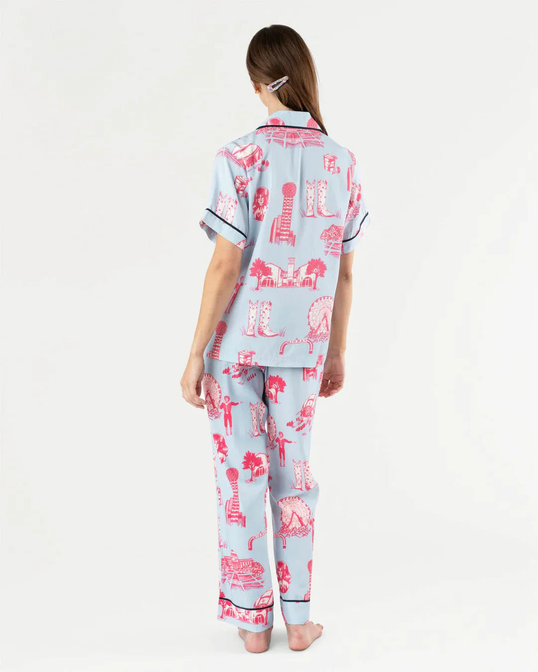 Dallas Toile Pajama Pants Set | Katie Kime