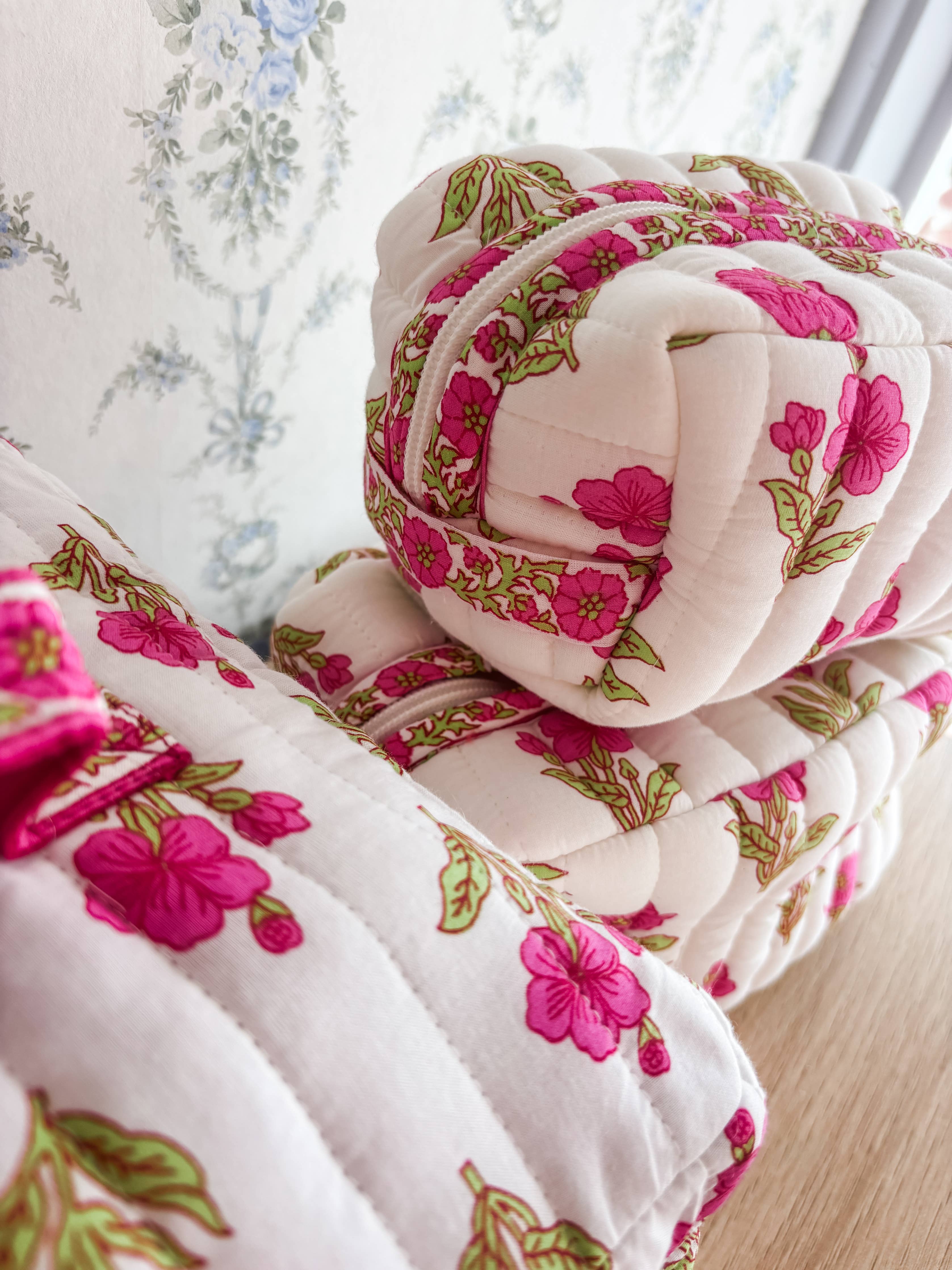 Magnolia Luxe | Quilted Cosmetic Bags