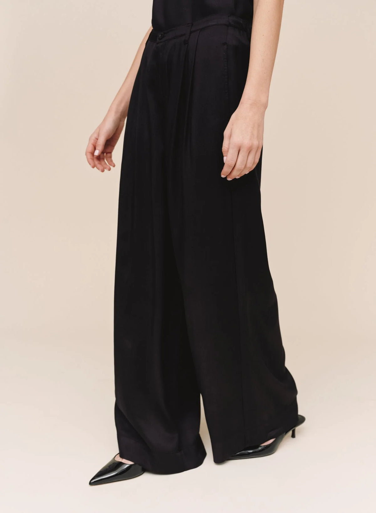 Double Pleat Wide Leg With Elastic Back | Bella Dahl
