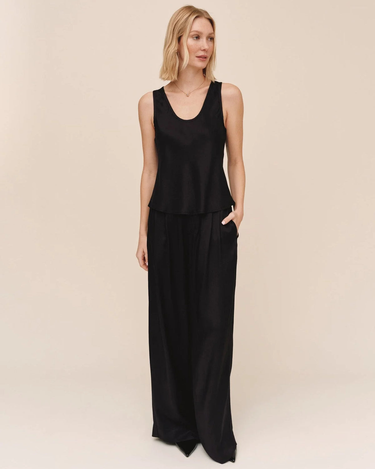 Double Pleat Wide Leg With Elastic Back | Bella Dahl