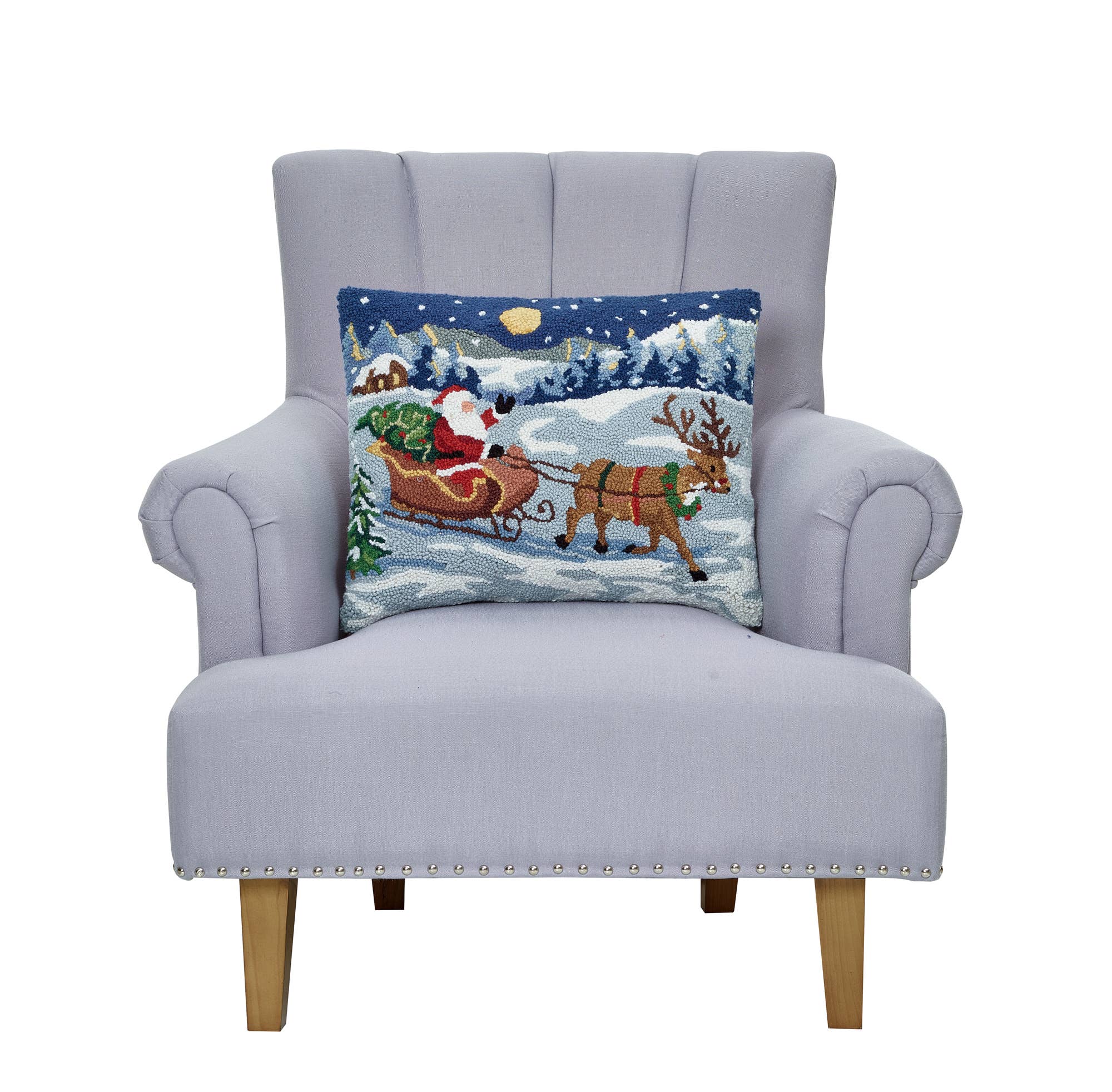 Snowy Sleigh Ride Hook Pillow