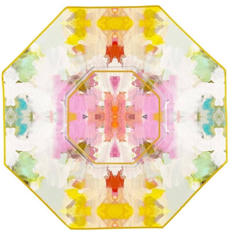 Laura Park Giverny Decoupage Glass Plate