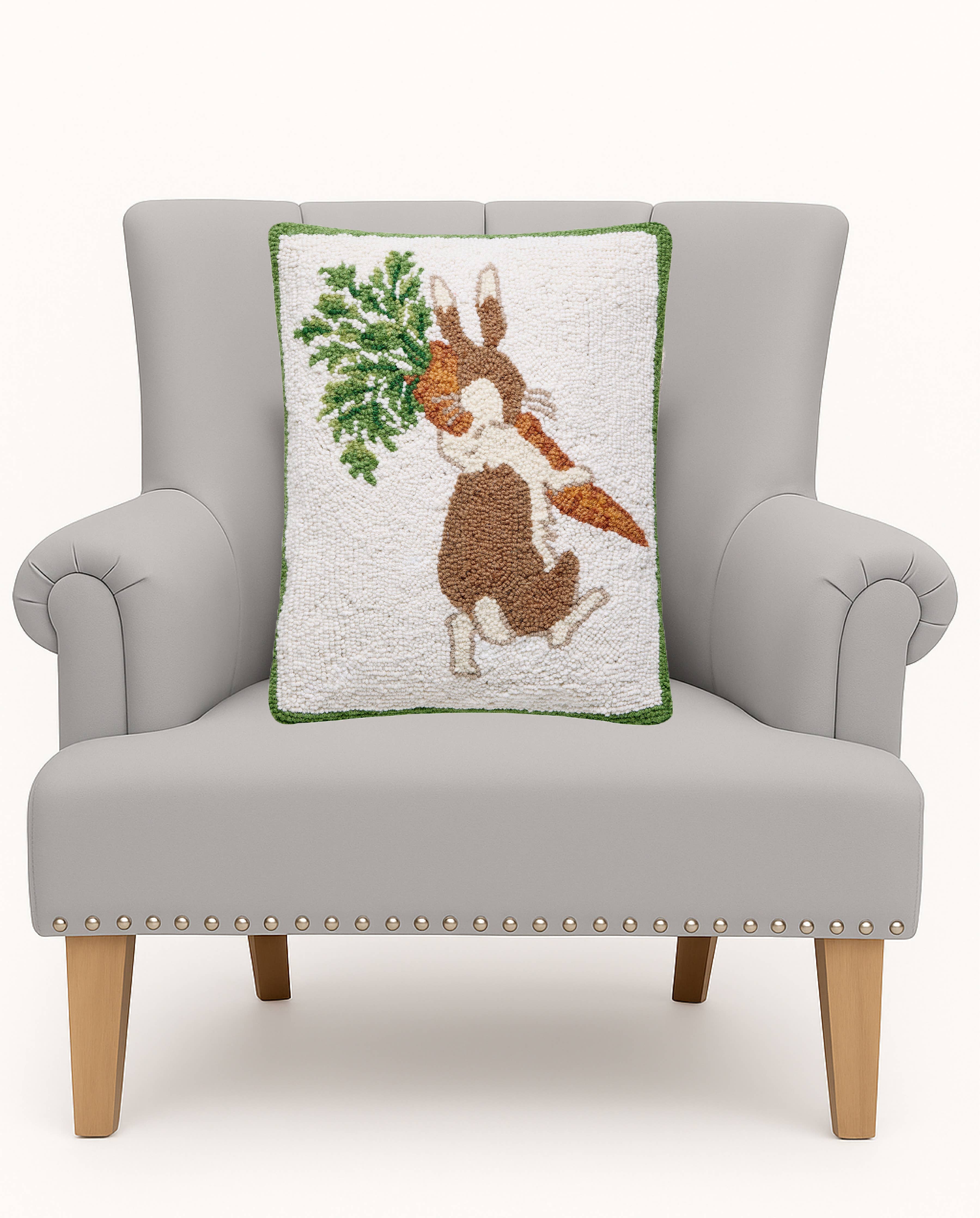 Bunny Carrot Hook Pillow