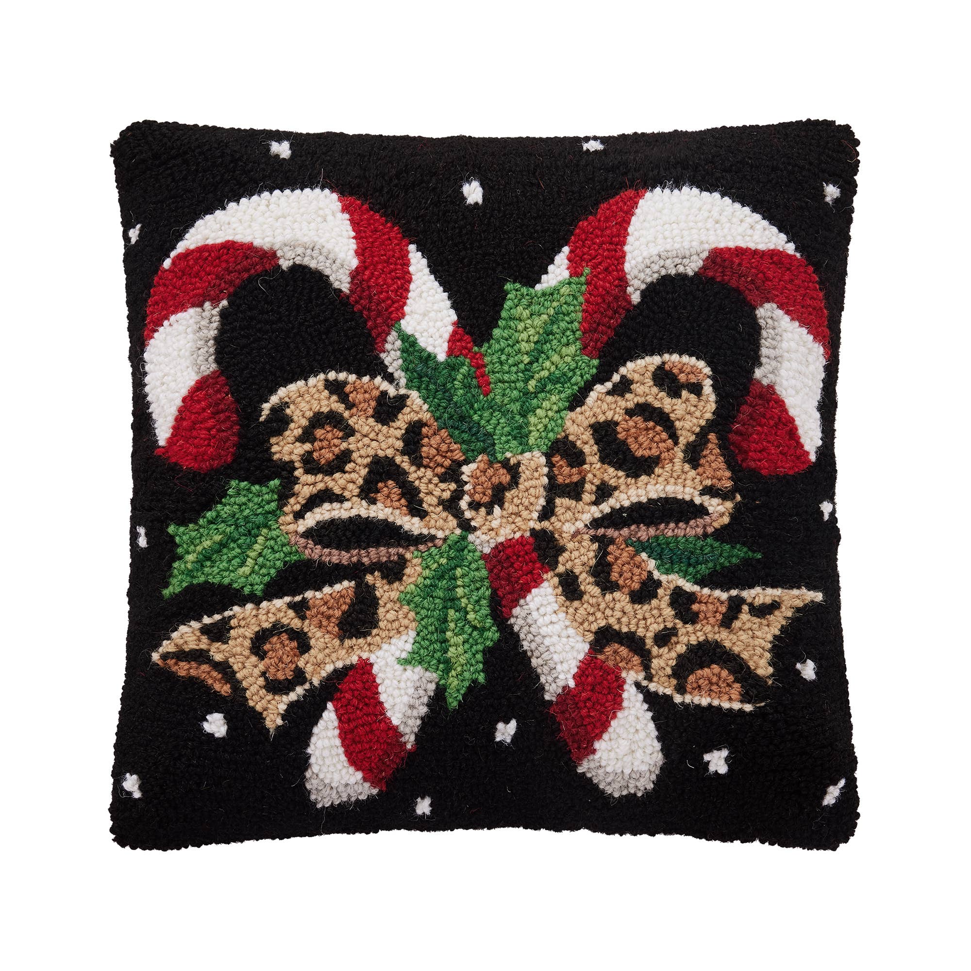 Leopard Candy Canes Hook Pillow