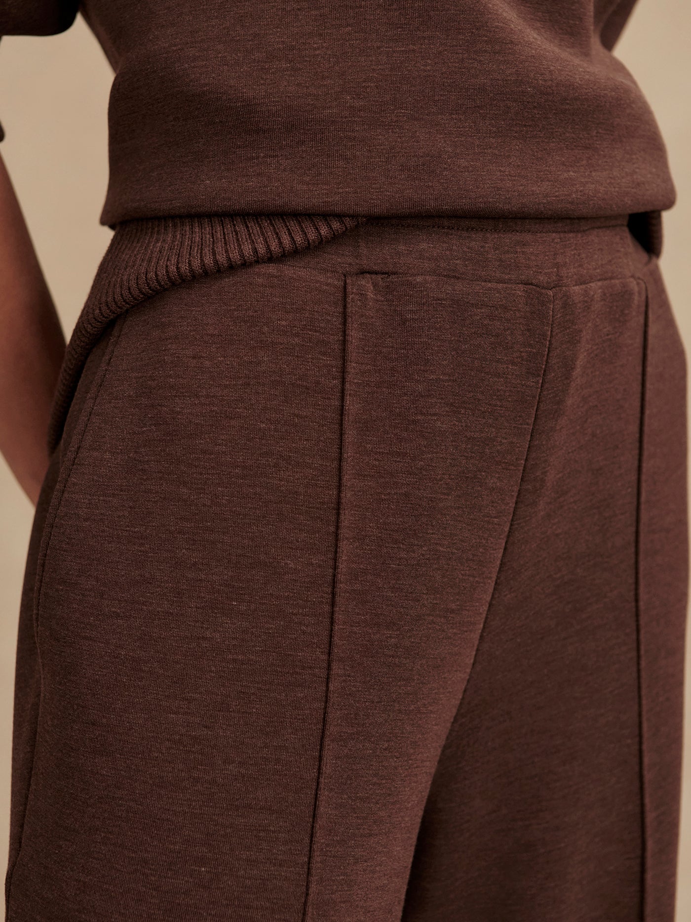 The Wide Leg Pant (30") - Coffee Bean Marl | Varley