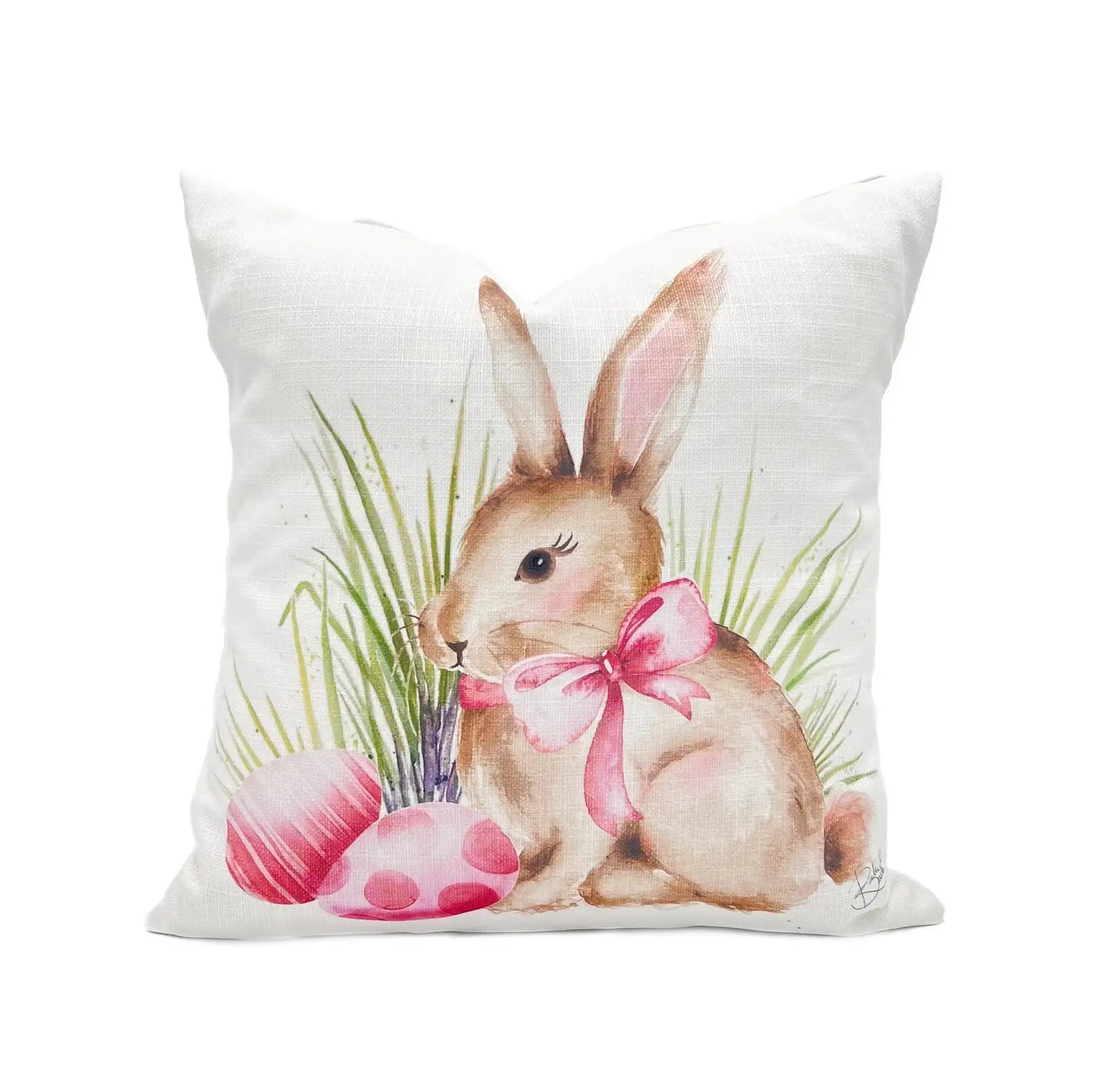 Egg Bunny Easter Pillow