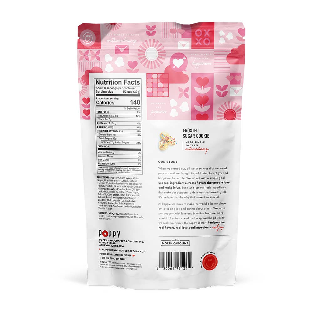 Valentine's Poppy Popcorn