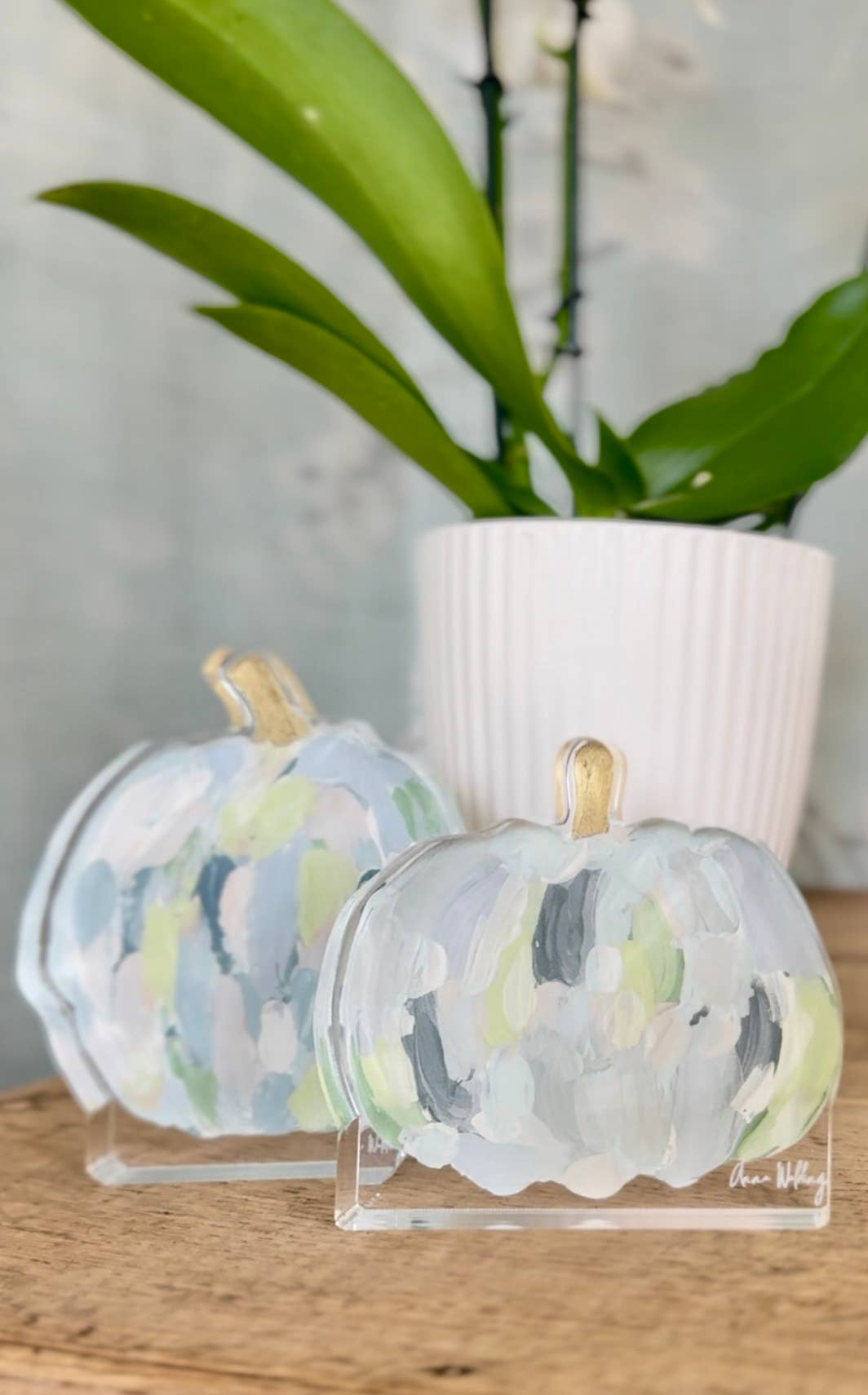 Pumpkin Acrylic Blocks | Anna Walding Art