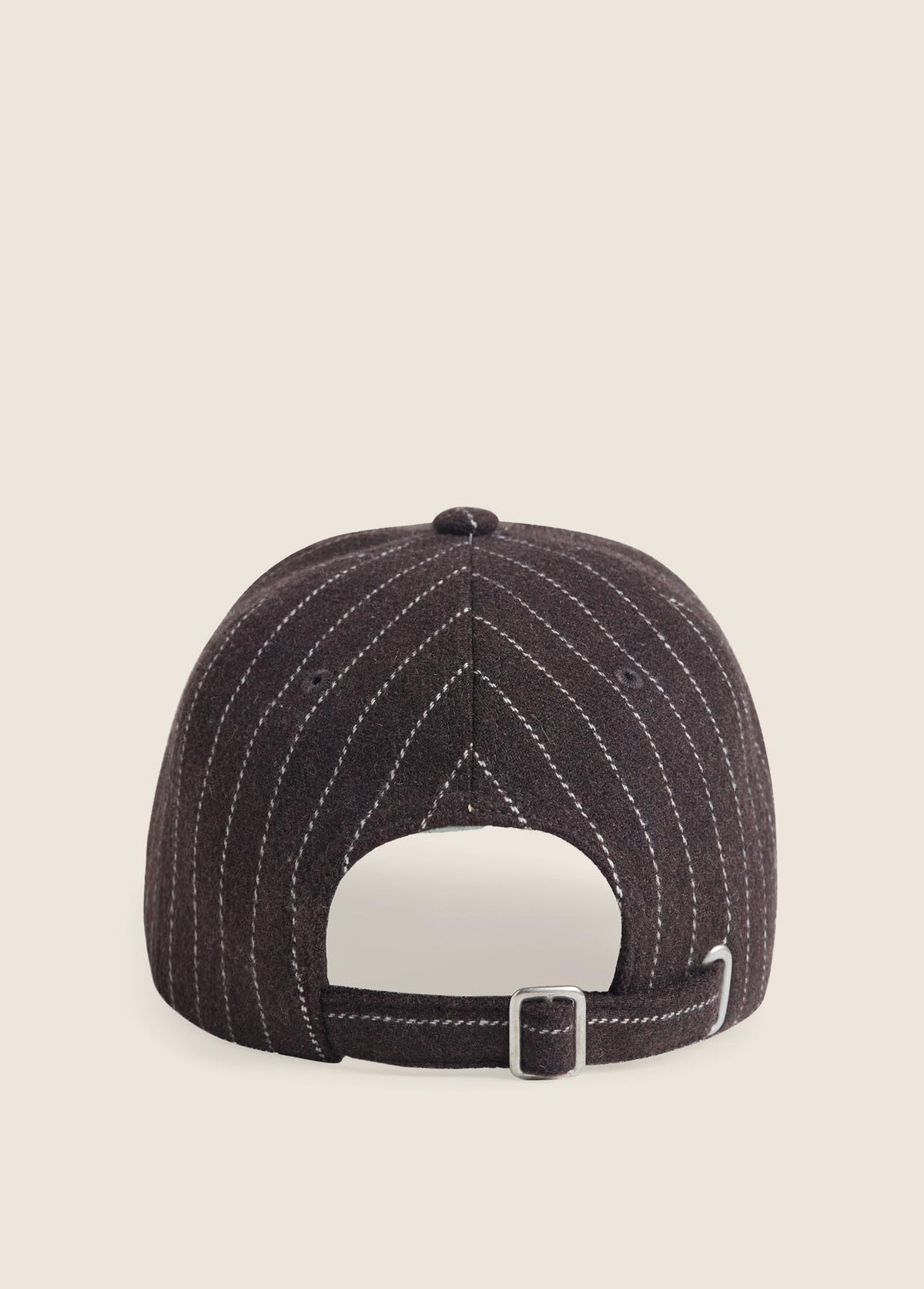 The Wool Stripe Baseball Hat - Ganache | Favorite Daughter