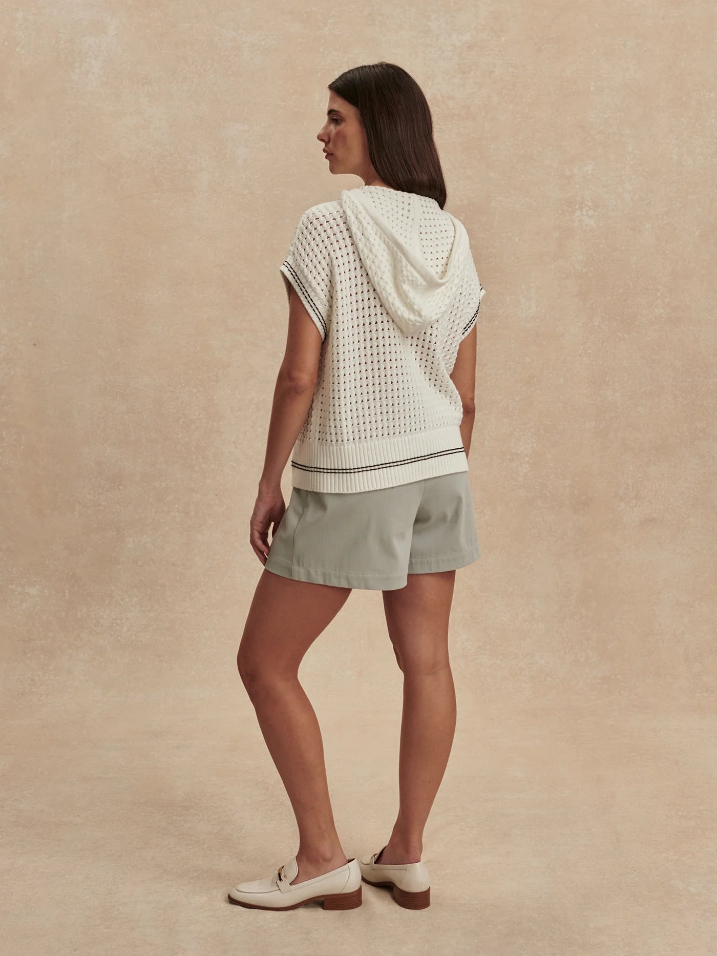 Vittoria Knit Hoodie - Snow White | VARLEY