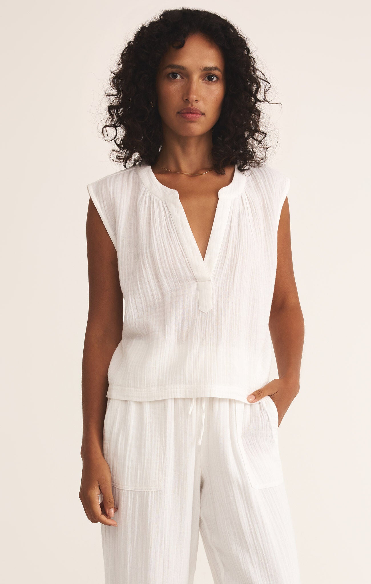 Cliffside V-Neck Airy Top | Z Supply