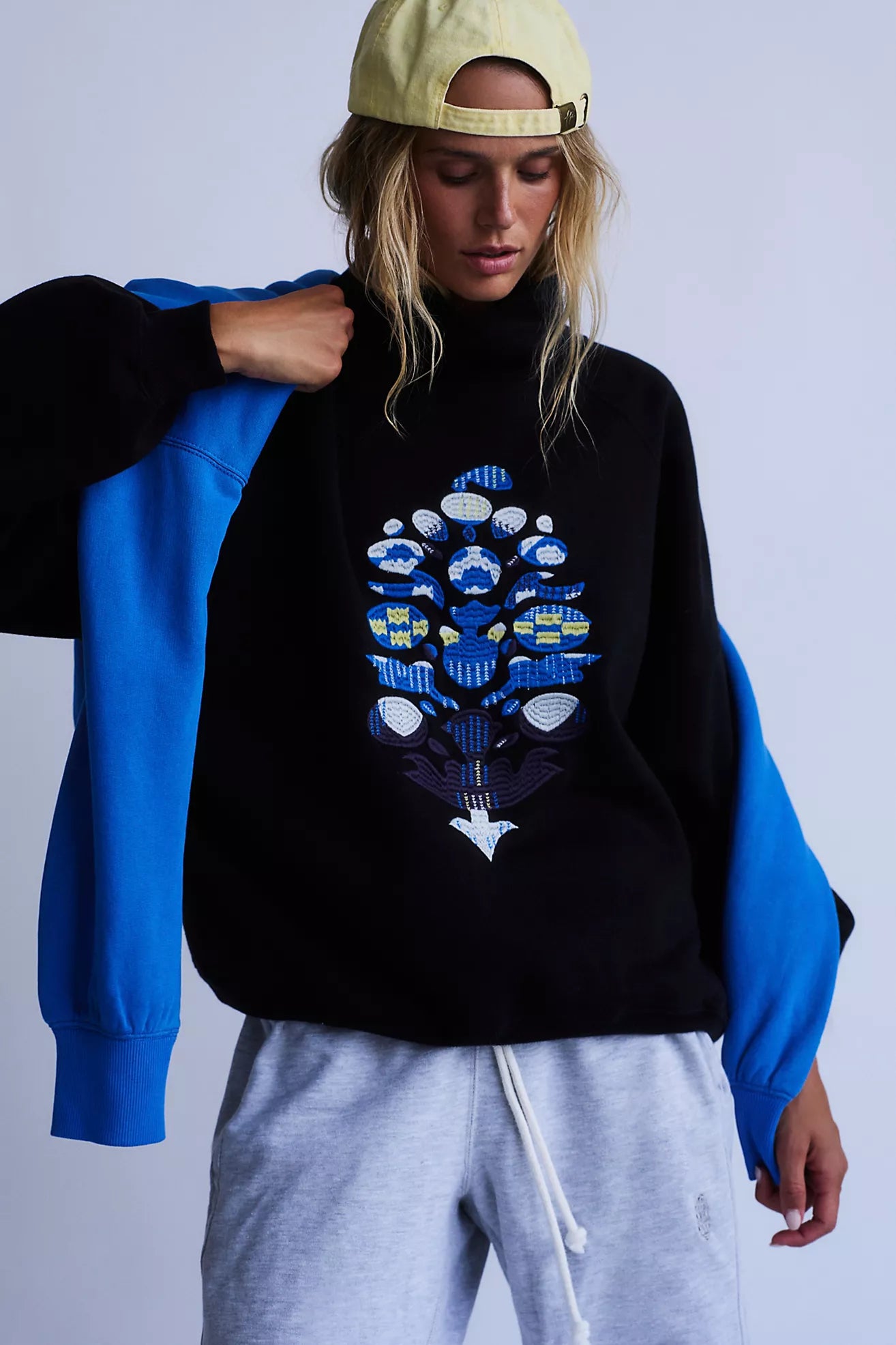 On Your Mark Logo Mock Neck Pullover | FP Movement