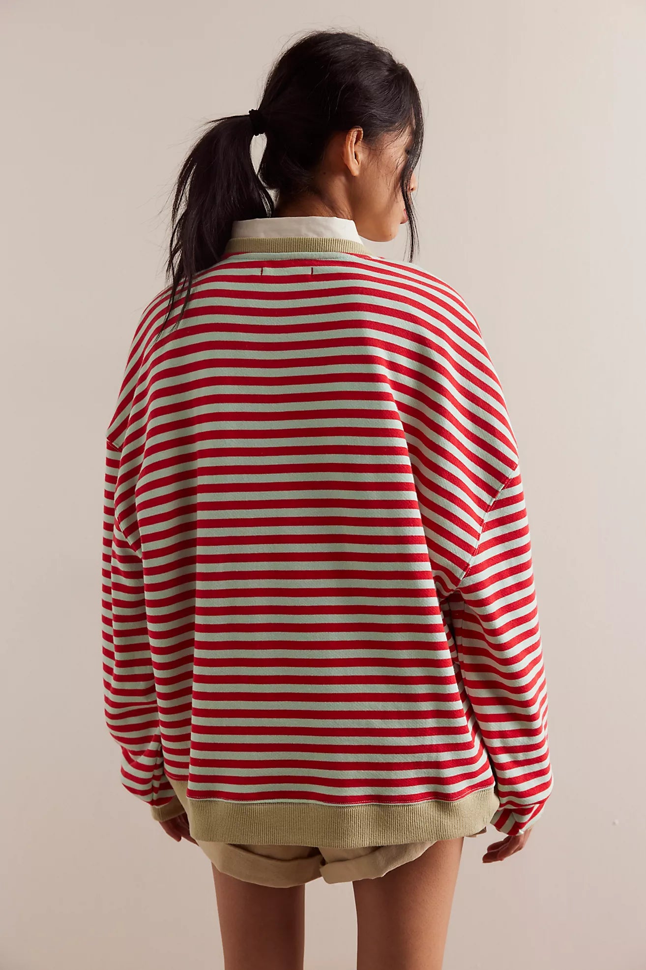 Classic Striped Oversized Crew | Free People