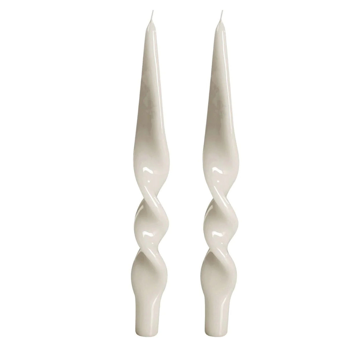Lacquered Twist Taper Candle (Set of 2)