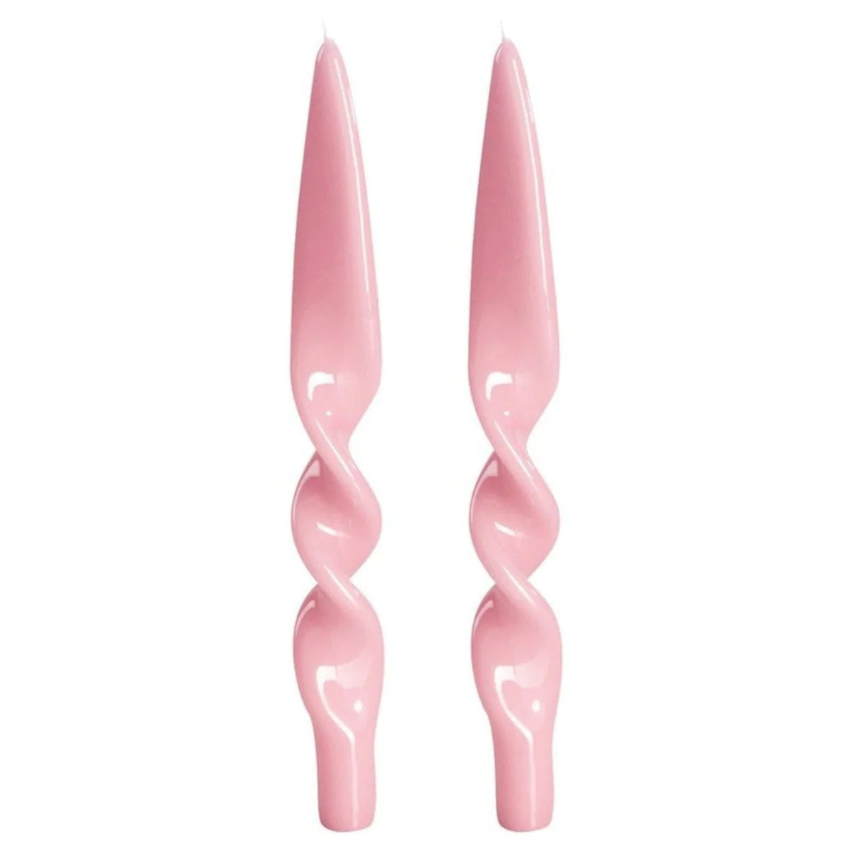 Lacquered Twist Taper Candle (Set of 2)