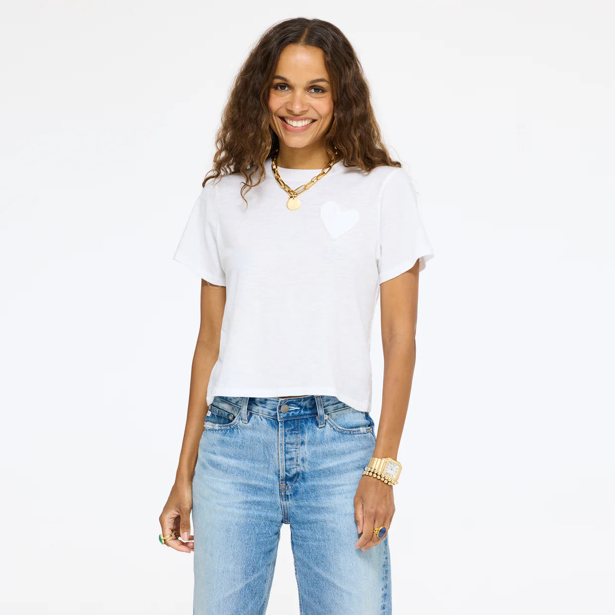 Slub Tee - White | Kerri Rosenthal