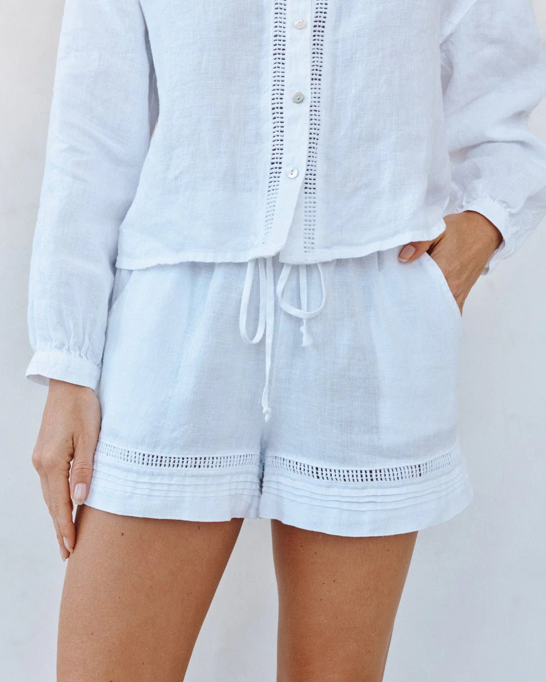 Lattice Pintuck Short | Bella Dahl