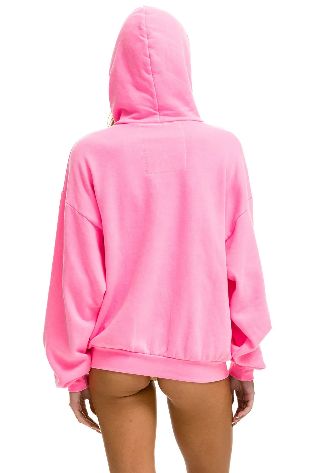 Logo Pullover Relaxed Hoodie - Neon Pink | Aviator Nation
