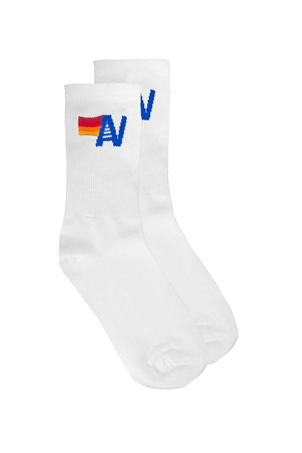 Logo Sock - White | Aviator Nation