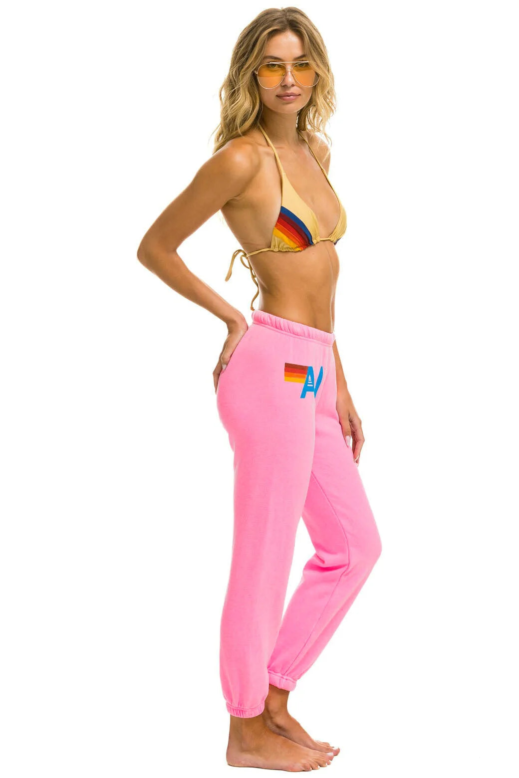 Logo Sweatpants - Neon Pink | Aviator Nation