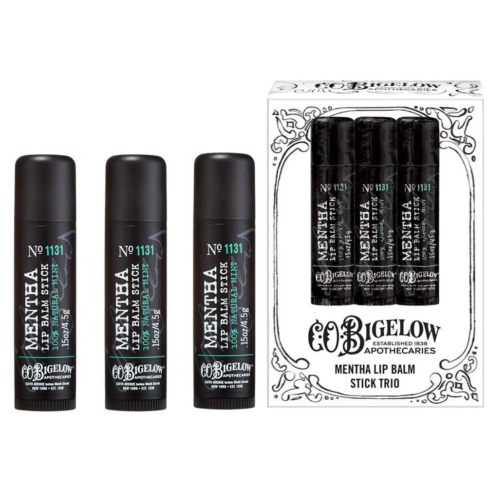 Mentha Lip Balm Stick Trio | C.O. Bigelow