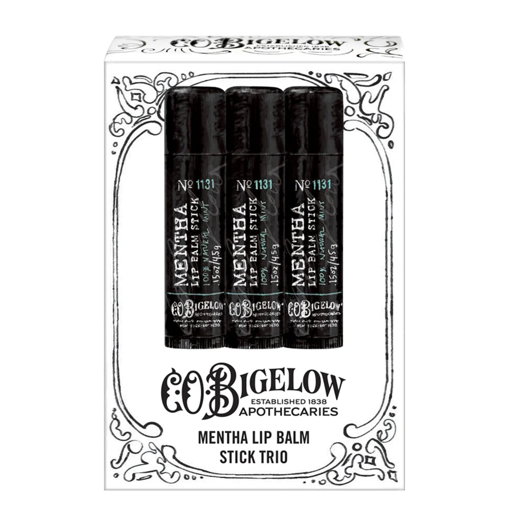 Mentha Lip Balm Stick Trio | C.O. Bigelow